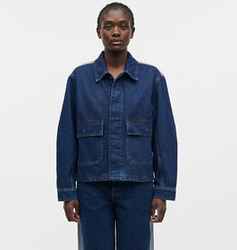 Mads Norgaard MADS NØRGAARD LUKE DENIM JACKET - MID BLUE DENIM