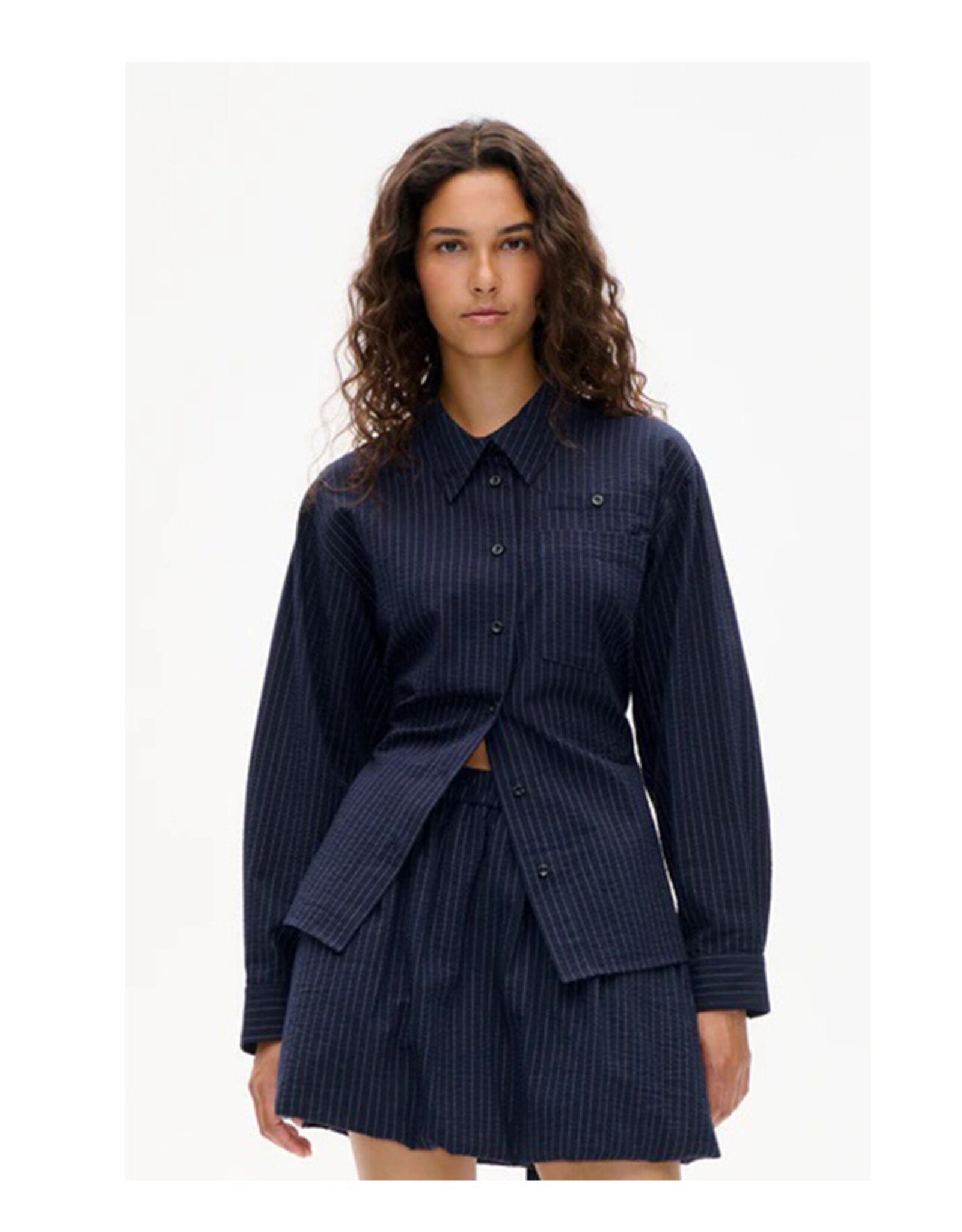 Baum Und Pferdgarten BAUM UND PFERDGARTEN MATINA SHIRT - NAVY BLUE PINSTRIPE