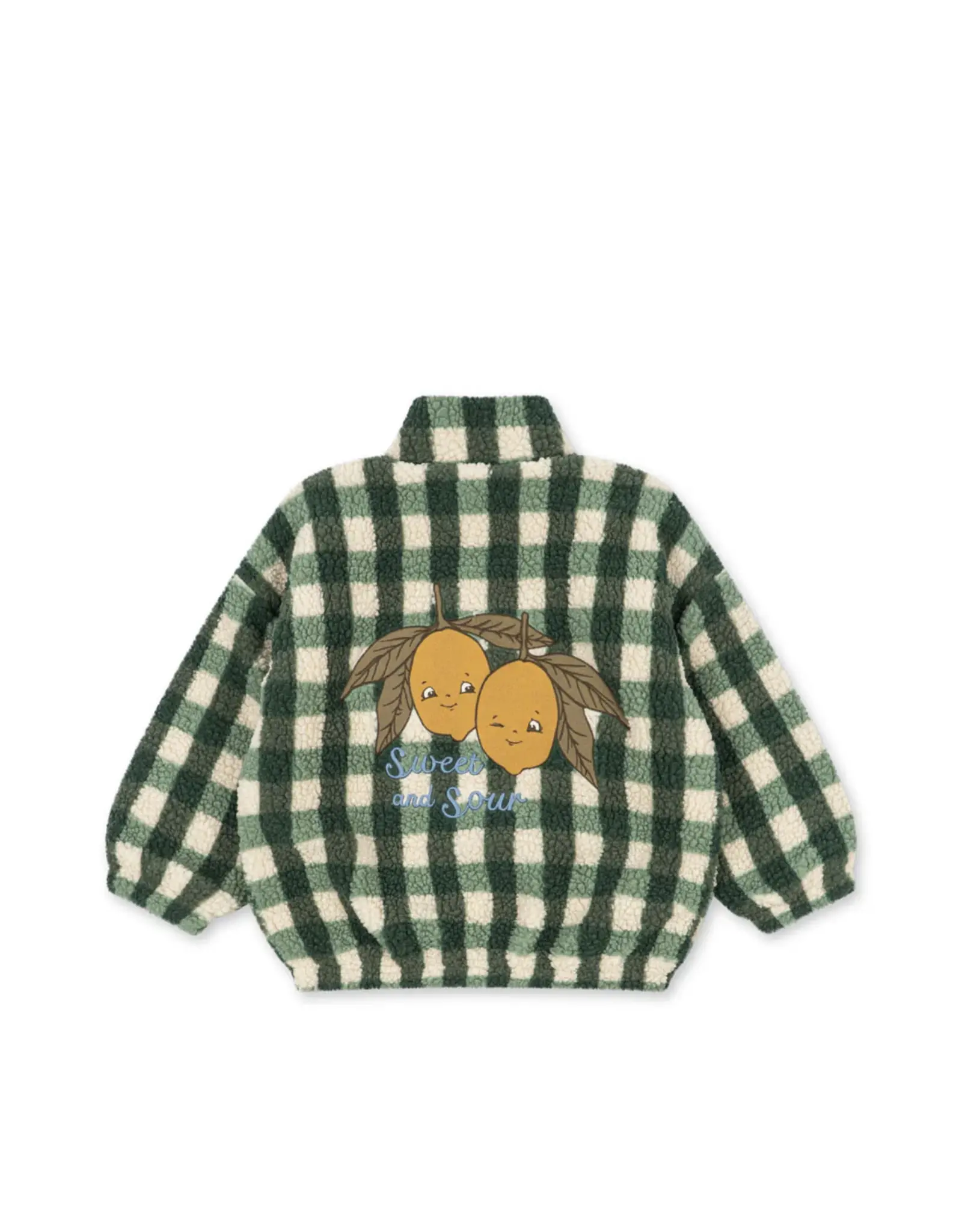 Konges Sløjd KONGES SLØJD JODY TEDDY JACKET - GREEN CHECK