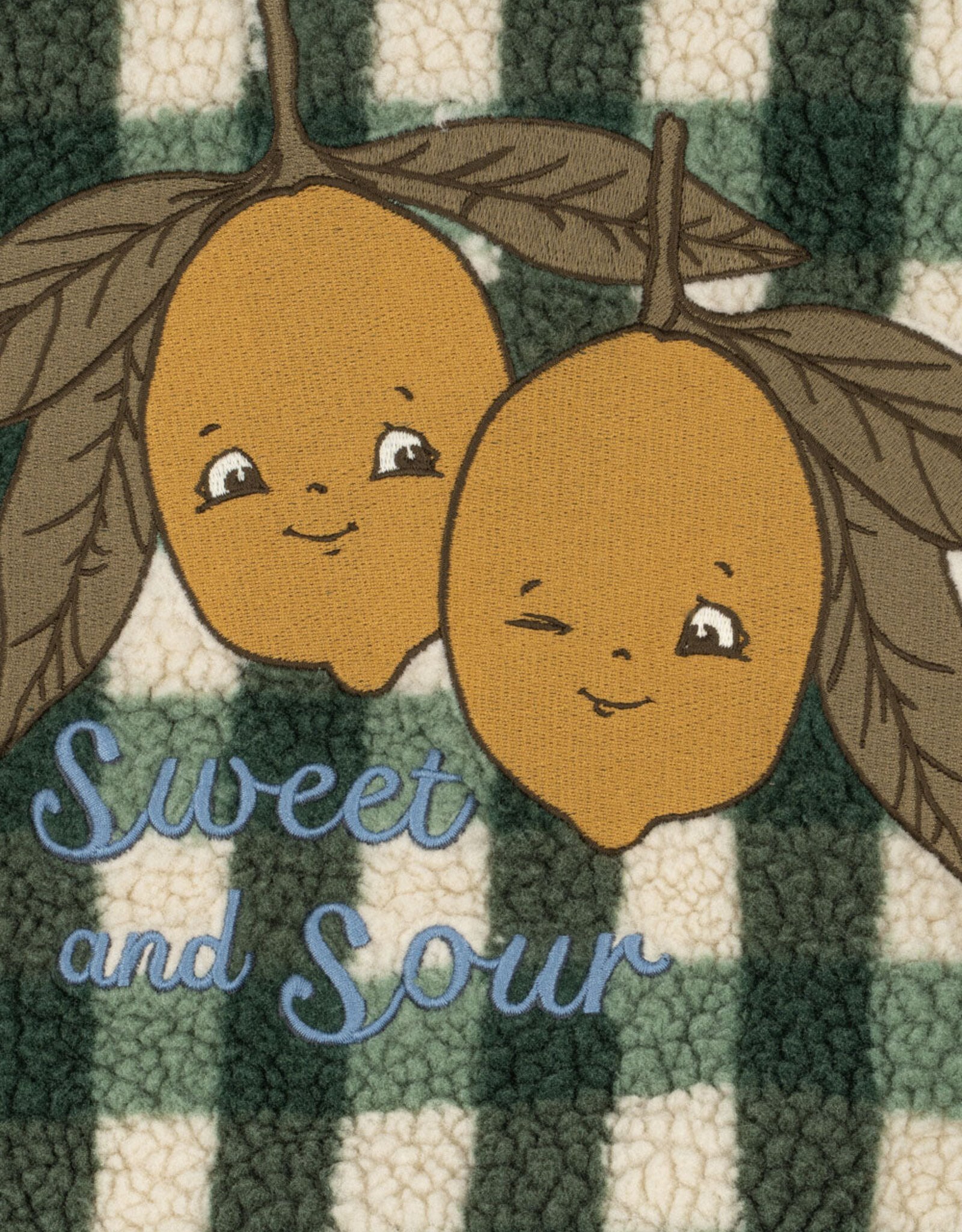 Konges Sløjd KONGES SLØJD JODY TEDDY JACKET - GREEN CHECK