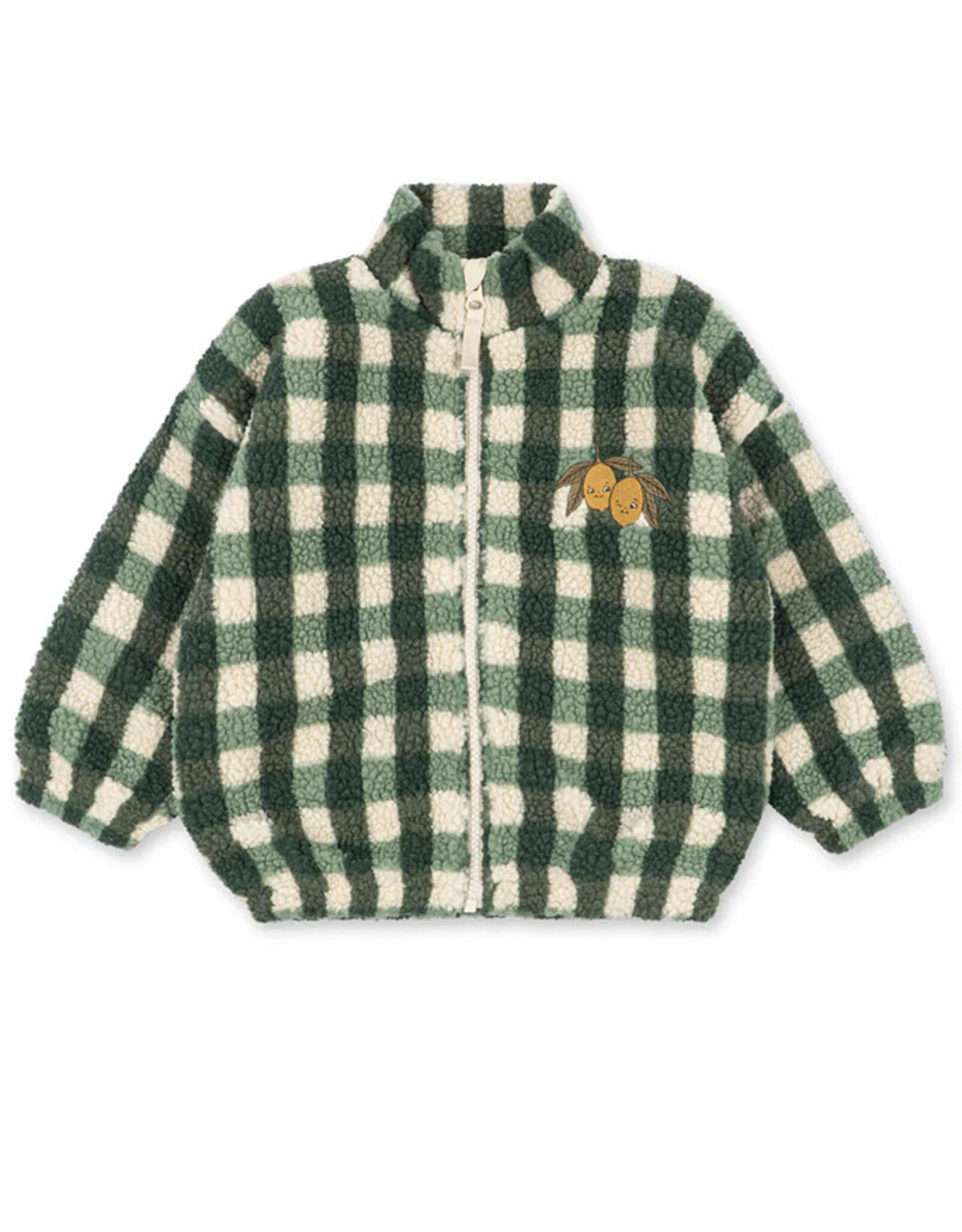Konges Sløjd KONGES SLØJD JODY TEDDY JACKET - GREEN CHECK