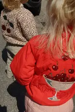 Konges Sløjd KONGES SLØJD SEQUIN BOMBER JACKET - FIERY RED