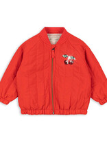 Konges Sløjd KONGES SLØJD SEQUIN BOMBER JACKET - FIERY RED
