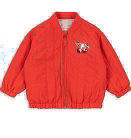 Konges Sløjd KONGES SLØJD SEQUIN BOMBER JACKET - FIERY RED