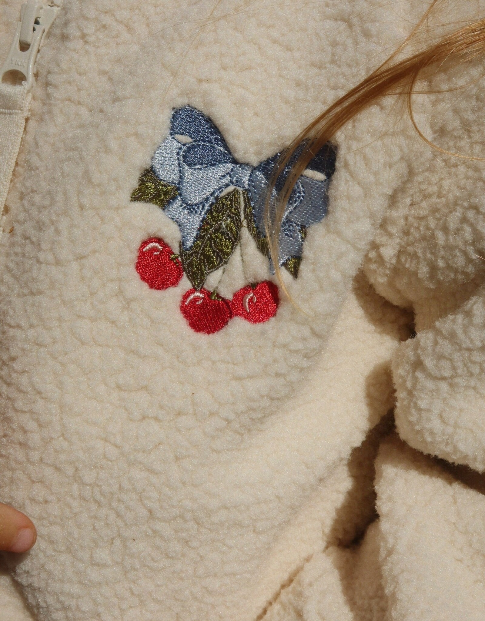 Konges Sløjd KONGES SLØJD JAZZ TEDDY JACKET - WHITE SMOKE