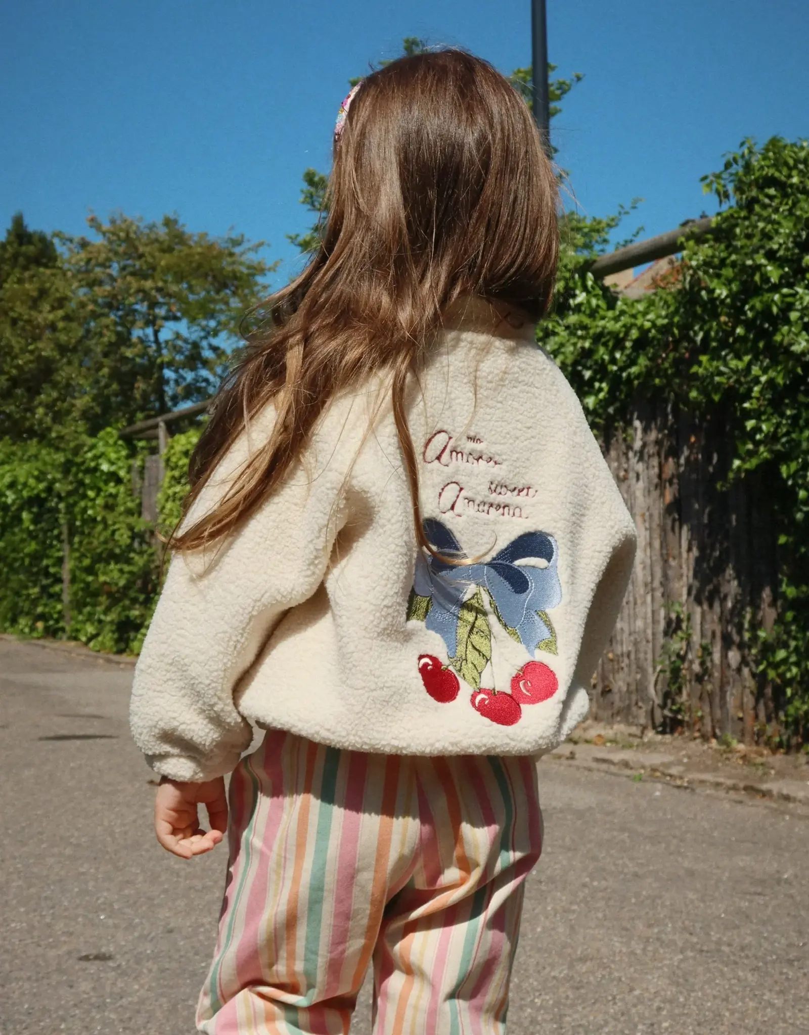 Konges Sløjd KONGES SLØJD JAZZ TEDDY JACKET - WHITE SMOKE