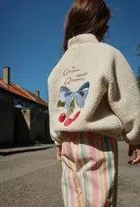 Konges Sløjd KONGES SLØJD JAZZ TEDDY JACKET - WHITE SMOKE