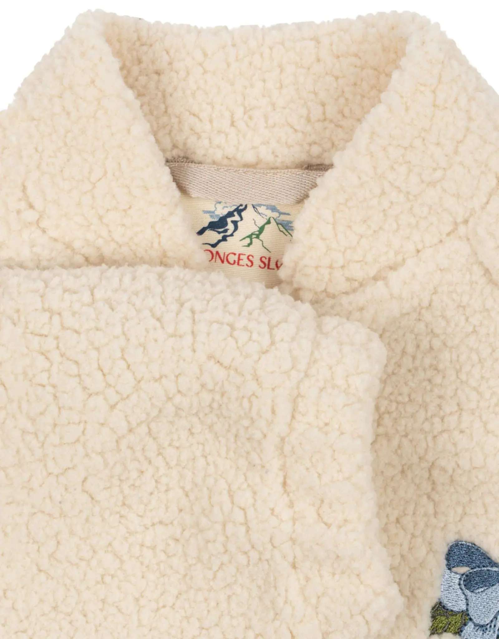 Konges Sløjd KONGES SLØJD JAZZ TEDDY JACKET - WHITE SMOKE