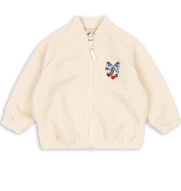 Konges Sløjd KONGES SLØJD JAZZ TEDDY JACKET - WHITE SMOKE