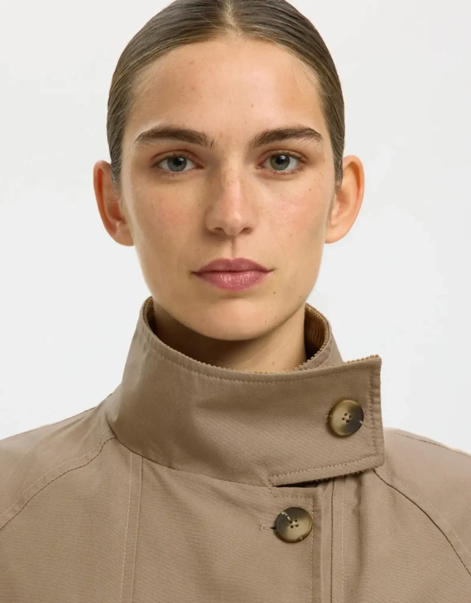 Selected Femme SELECTED FEMME KYLIE JACKET - WEATHERED TEAK