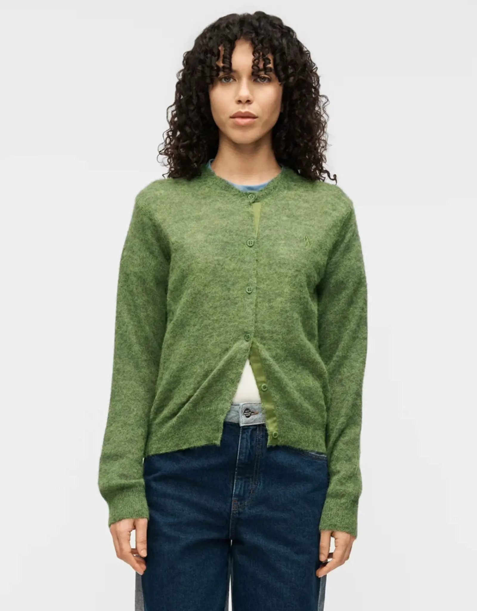 Mads Norgaard MADS NØRGAARD GARZATI CARDIGAN - SEA SPRAY