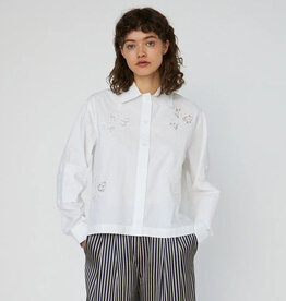 STELLA NOVA EMBROIDERED BLOUSE - WHITE