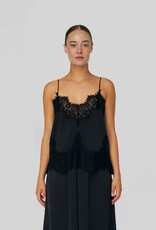 STELLA NOVA DELICATE LACE TOP - BLACK