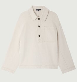 soeur SOEUR AUSTIN DENIM BLOUSE - LIGHT