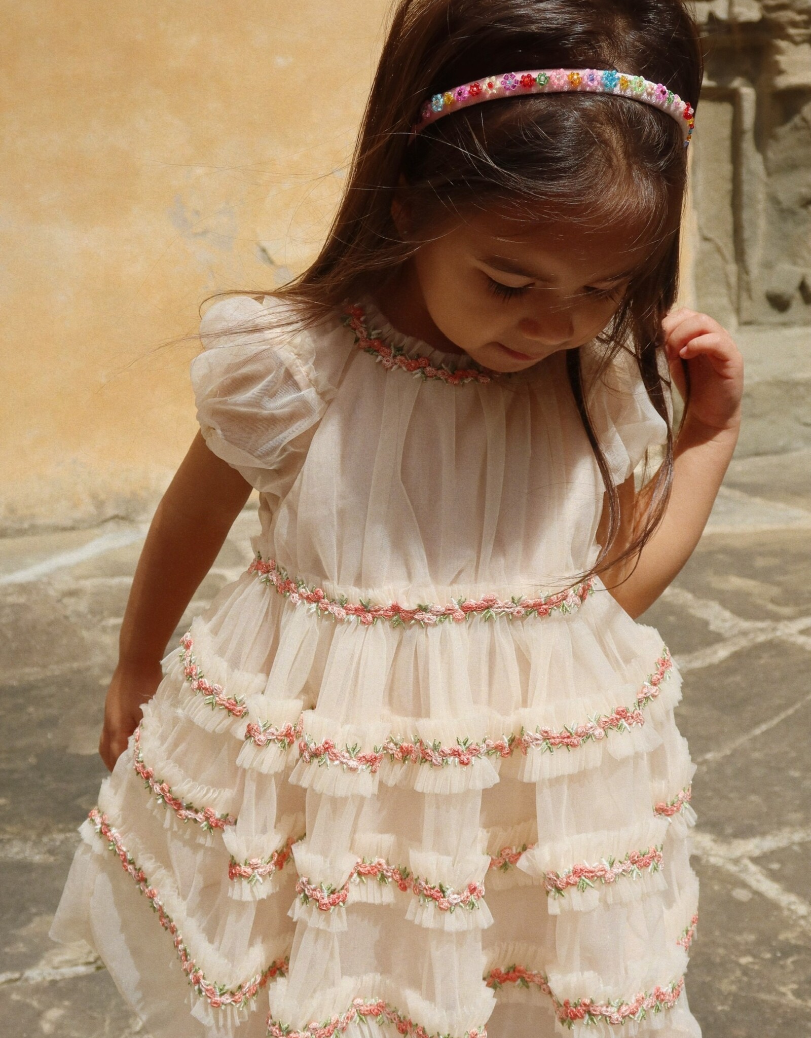 Konges Sløjd KONGES SLØJD JOELLE DRESS - BUTTERCREAM