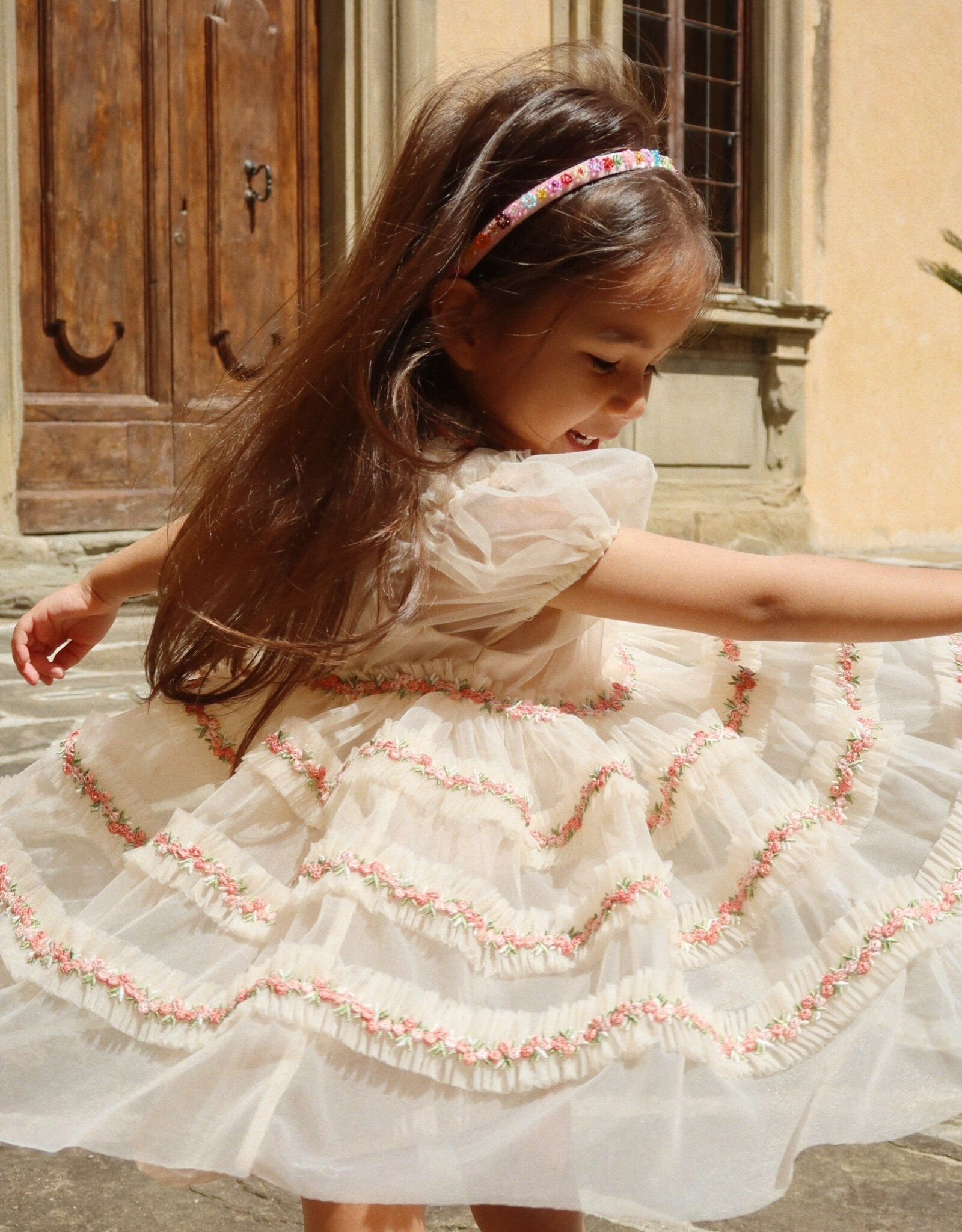 Konges Sløjd KONGES SLØJD JOELLE DRESS - BUTTERCREAM