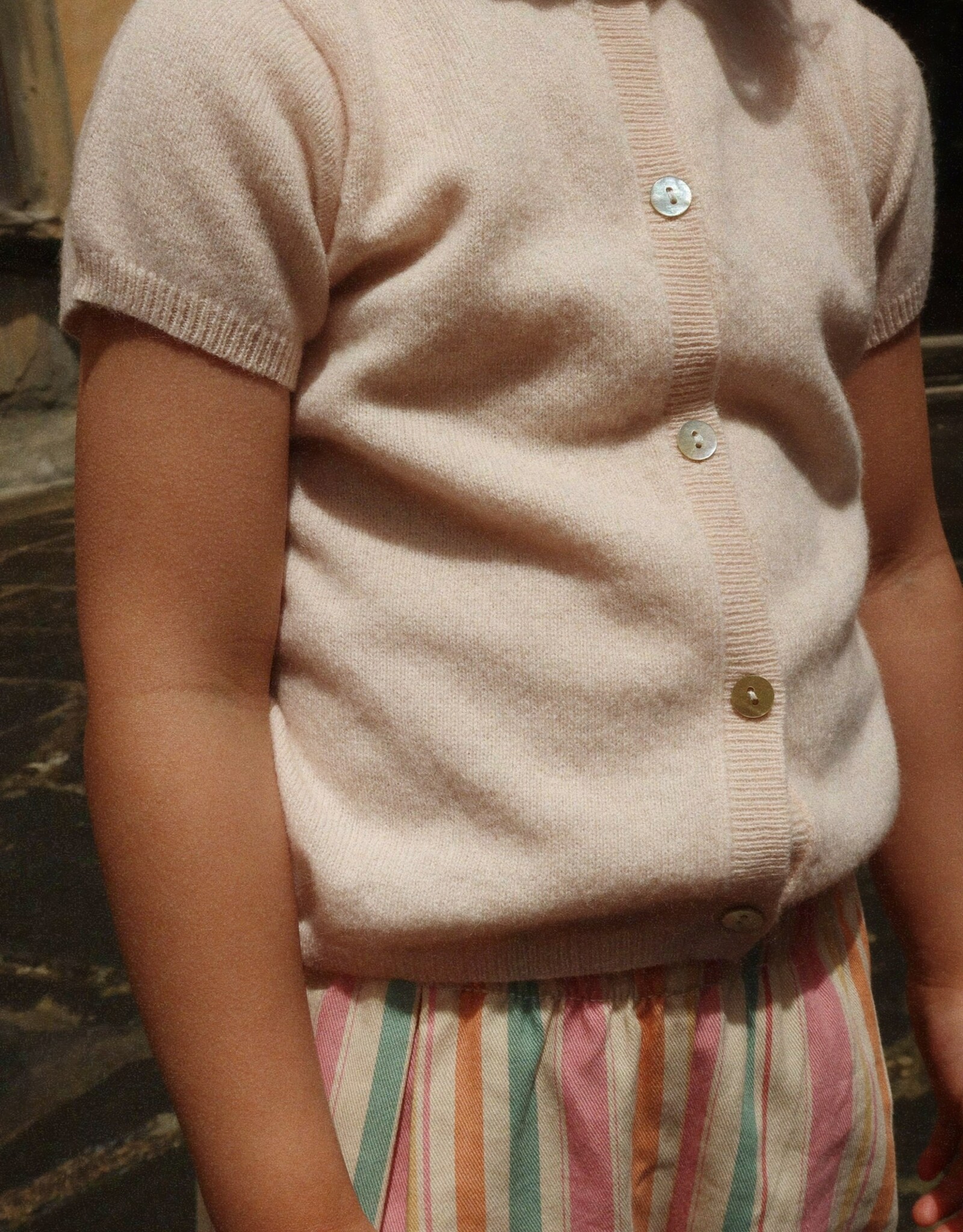 Konges Sløjd KONGES SLØJD BASI CARDIGAN - BUTTERCREAM