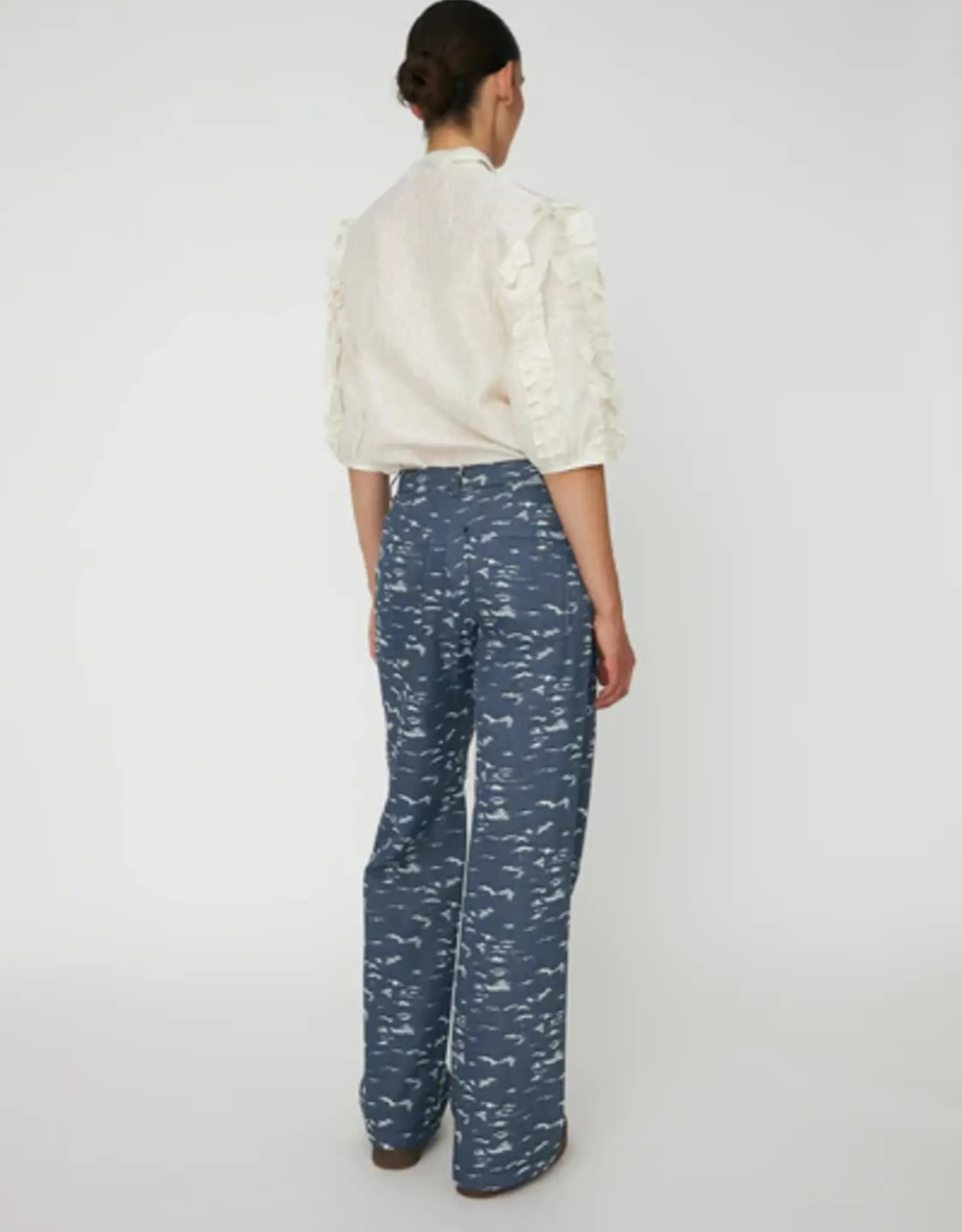 STELLA NOVA DELICATE FRILL SHIRT - IVORY