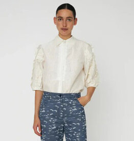 STELLA NOVA DELICATE FRILL SHIRT - IVORY