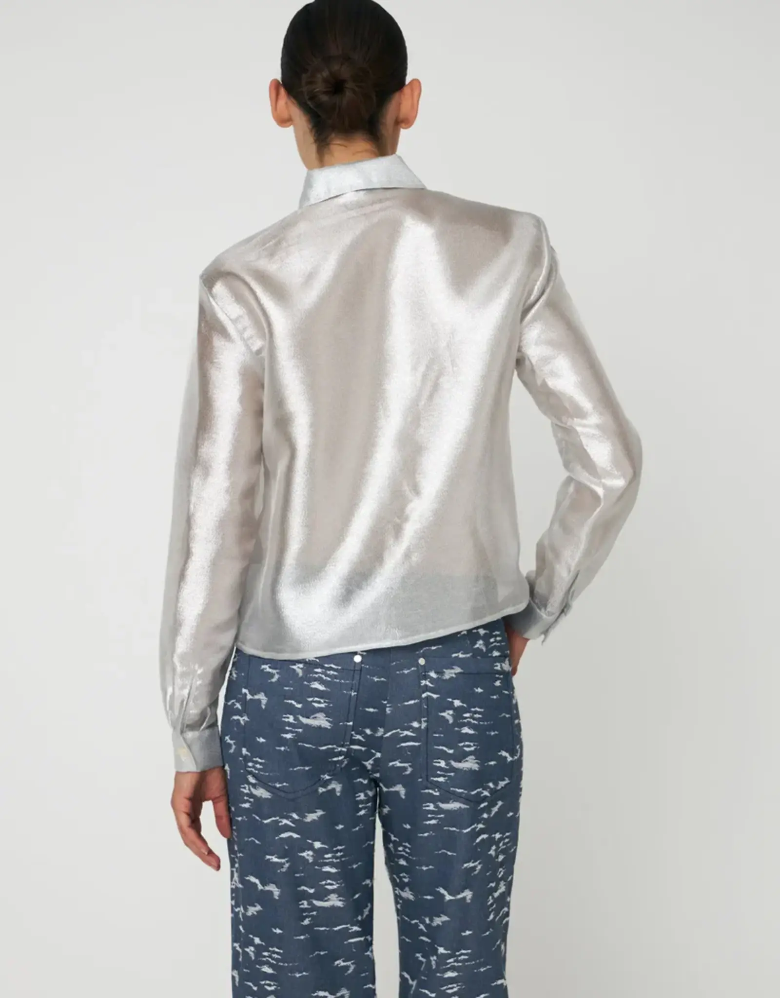 STELLA NOVA SILVER CRISP SHIRT - SILVER