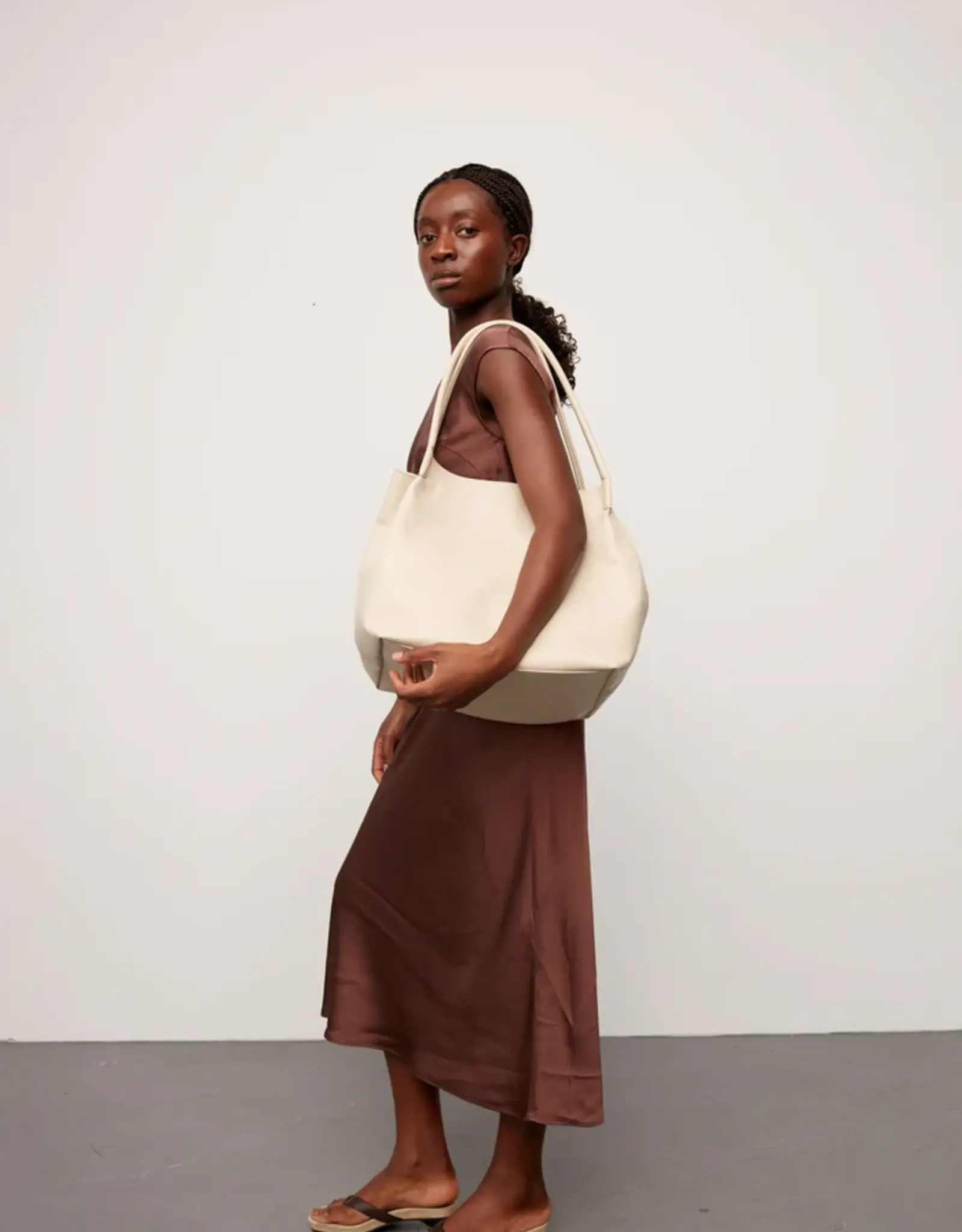 ADAX VEGAN HELENA BAG - OFF WHITE