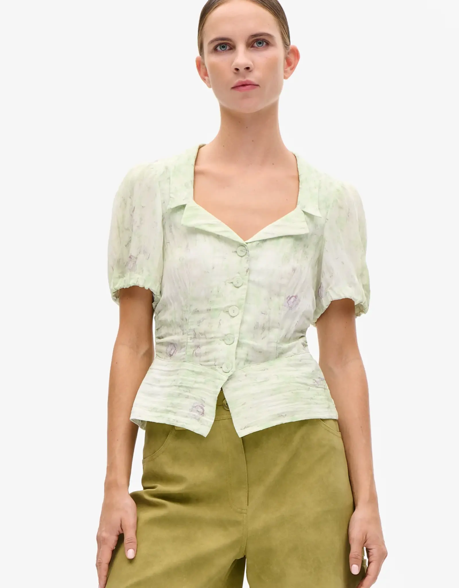 Baum Und Pferdgarten BAUM UND PFERDGARTEN MACAIA BLOUSE - GREEN FLOWER