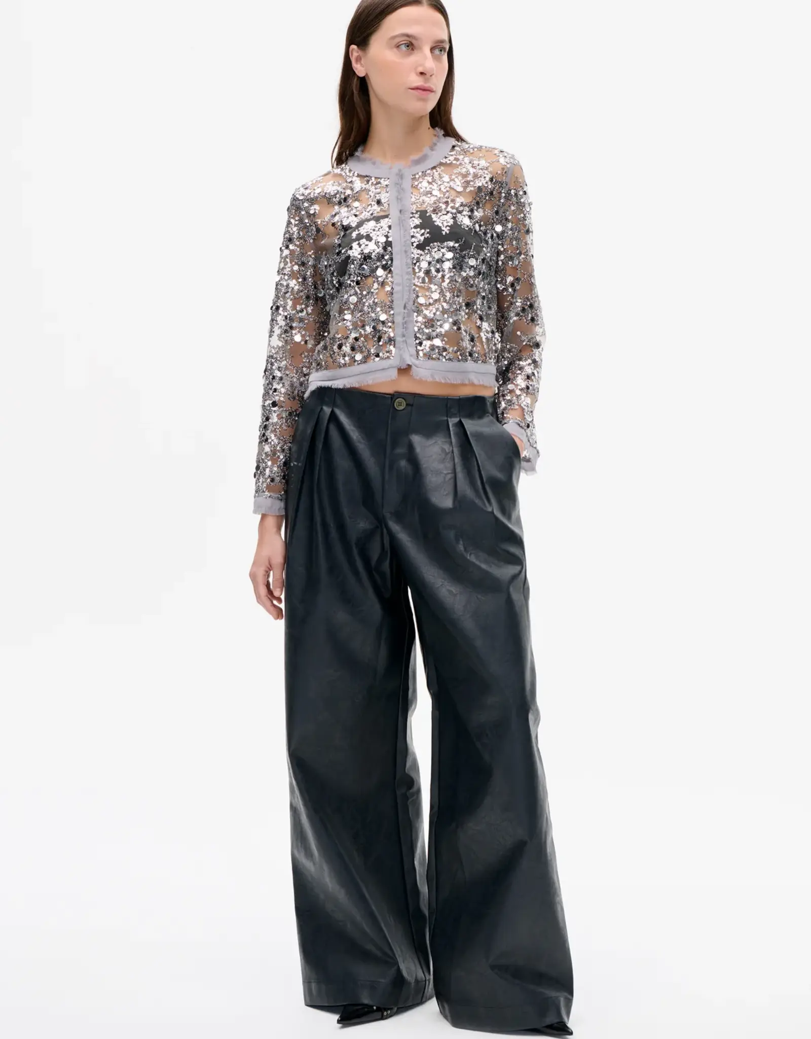 Baum Und Pferdgarten BAUM UND PFERDGARTEN BETHINA TOP - GREY SEQUINS