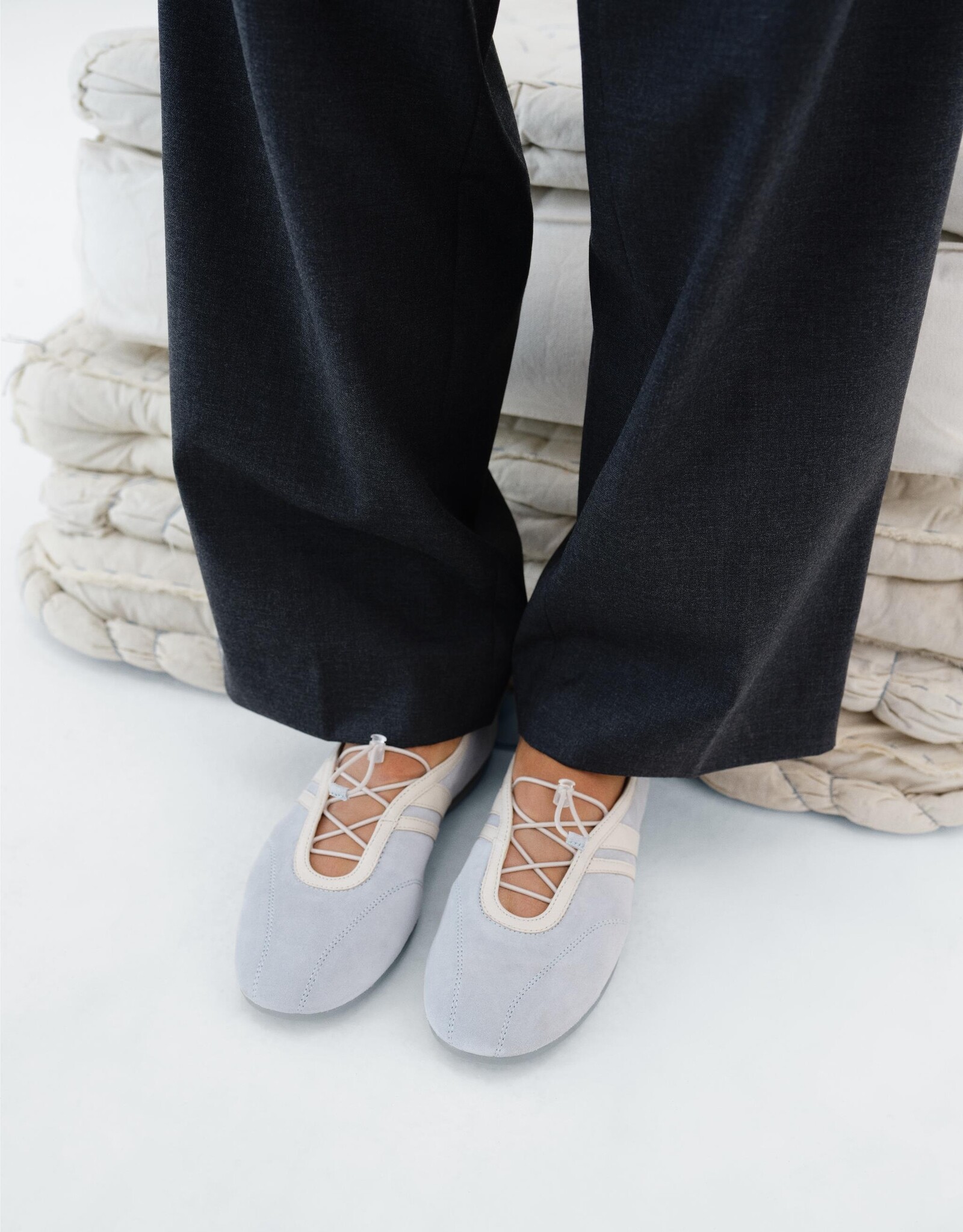 vagabond VAGABOND HOLLIE BALLET FLATS - LIGHT BLUE