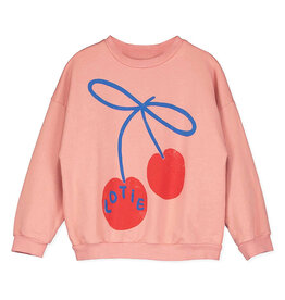 LOTIE KIDS CLAY PINK SWEATSHIRT - CHERRY