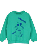 LOTIE KIDS HUGS MORNING SWEATSHIRT - GREEN