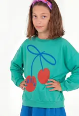 LOTIE KIDS CHERRY SWEATSHIRT - GREEN