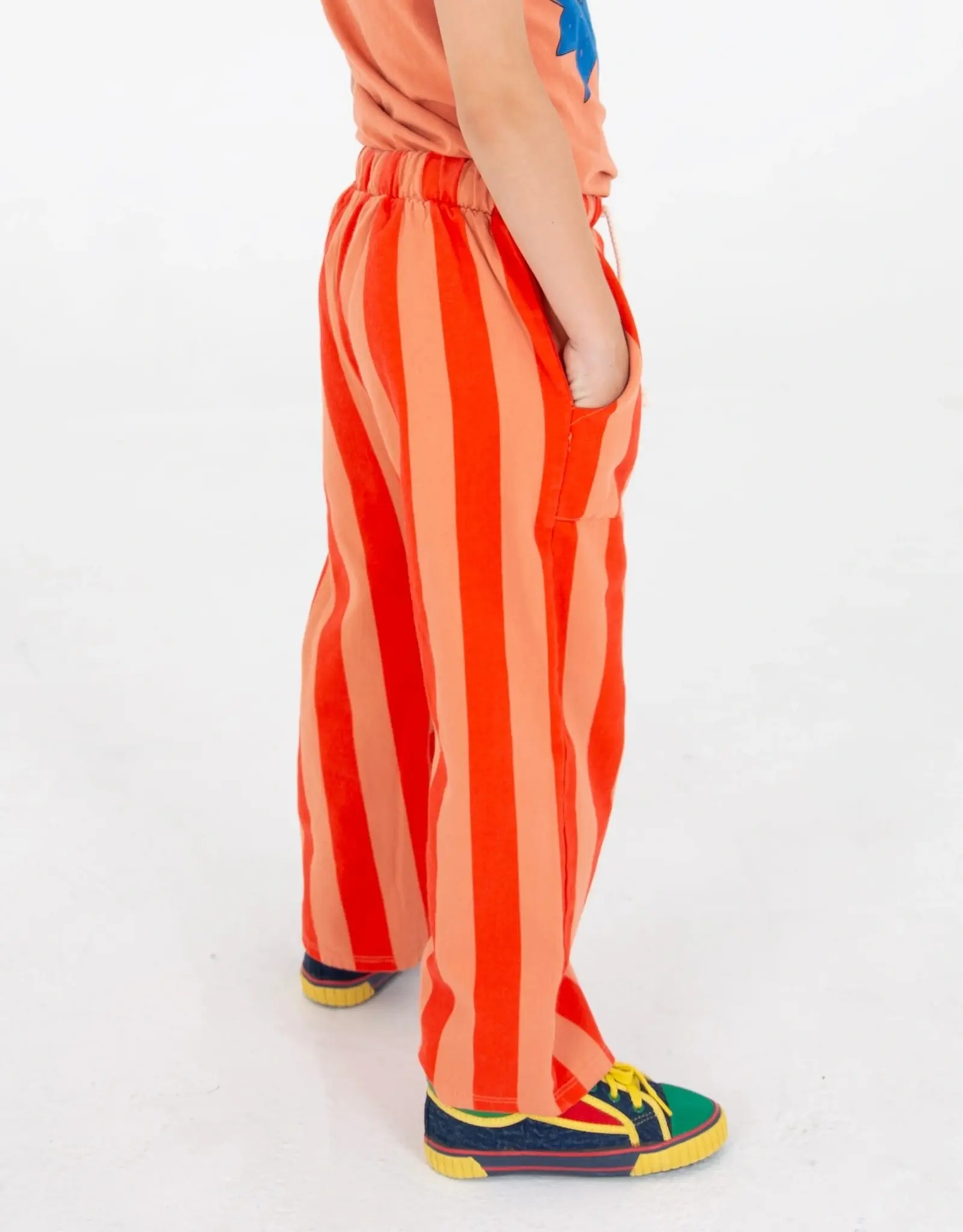 LOTIE KIDS WIDE FIT TWILL PANTS - PAPAYA