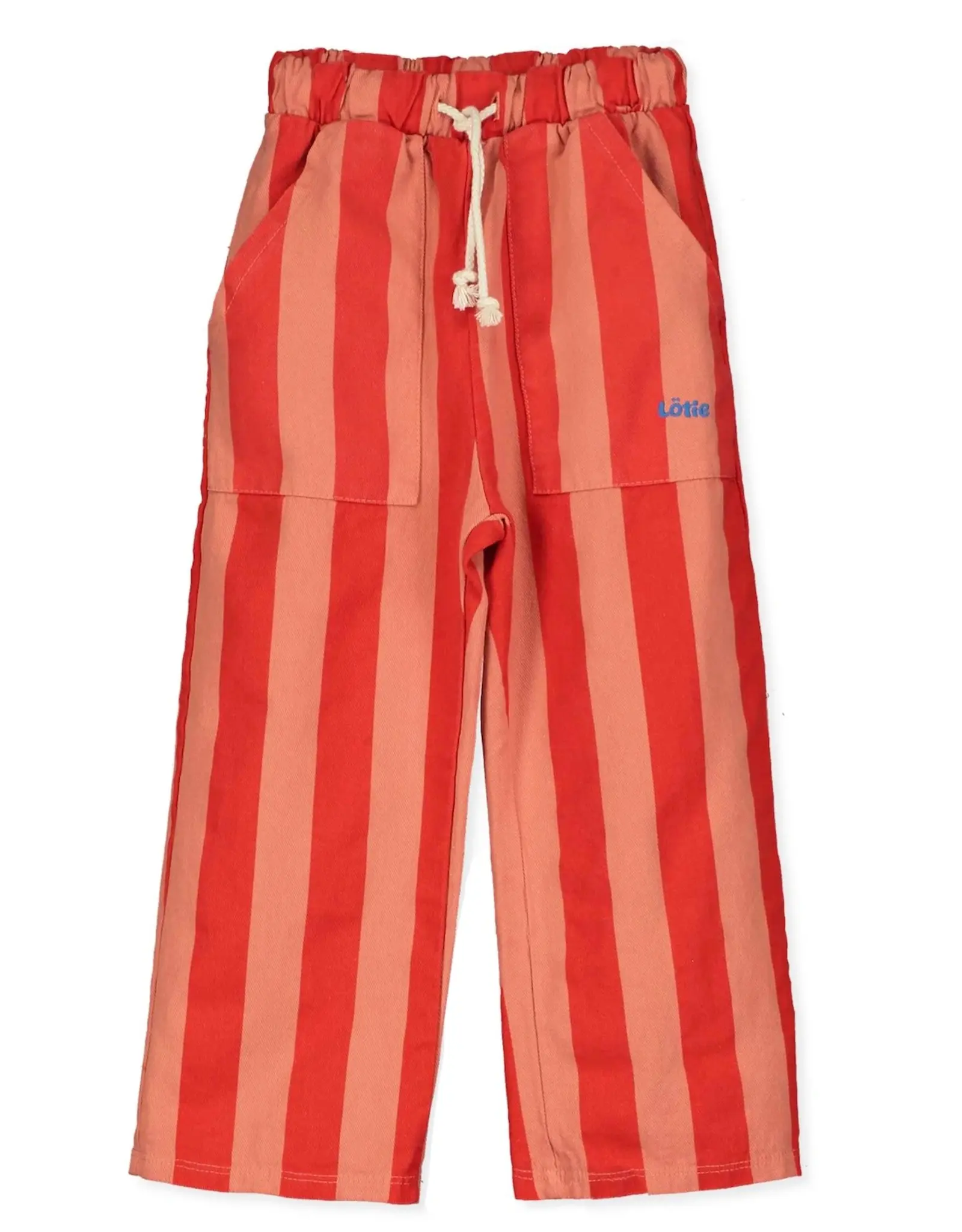 LOTIE KIDS WIDE FIT TWILL PANTS - PAPAYA