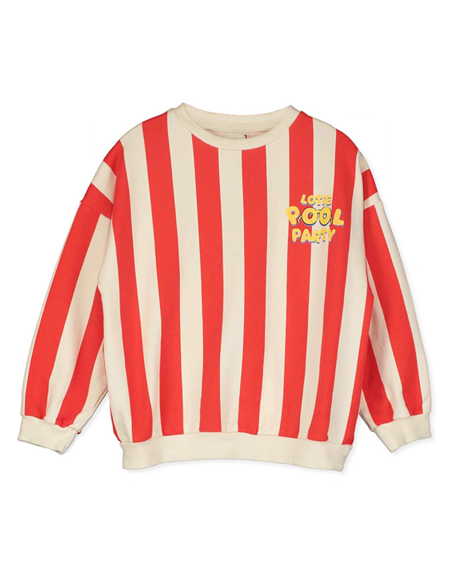 LOTIE KIDS POOL PARTY SWEATSHIRT - OFF WHITE