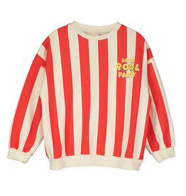 LOTIE KIDS POOL PARTY SWEATSHIRT - OFF WHITE