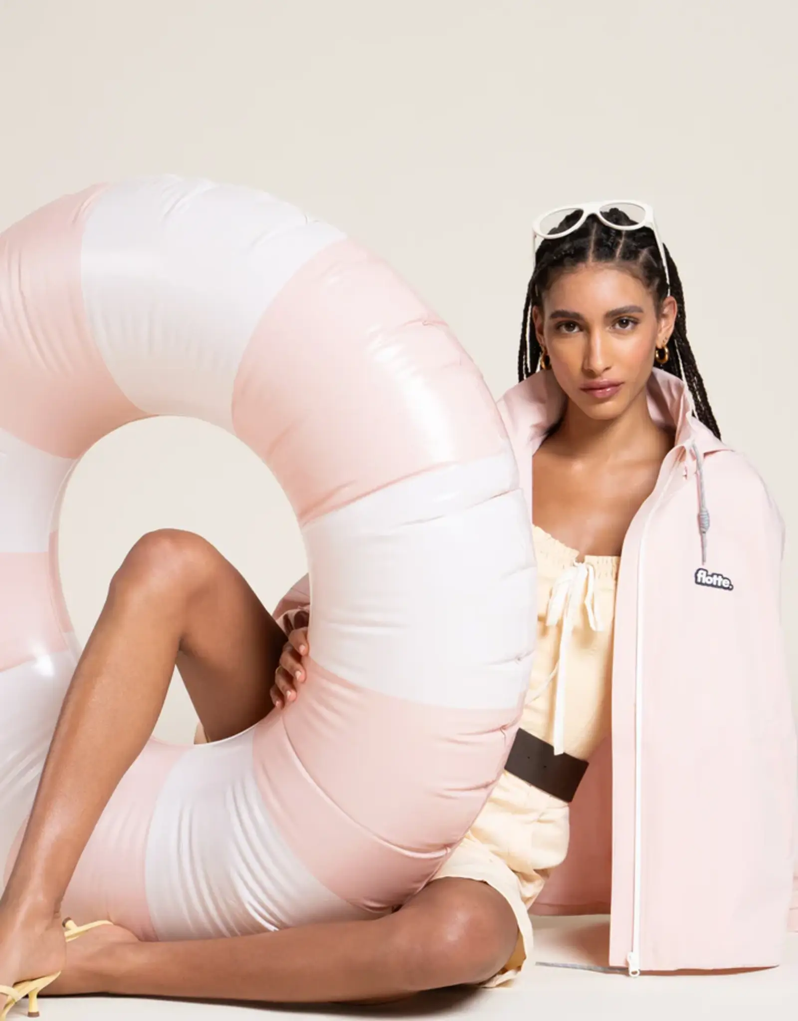 flotte FLOTTE LOURMEL CAPE COAT - MARSHMALLOW