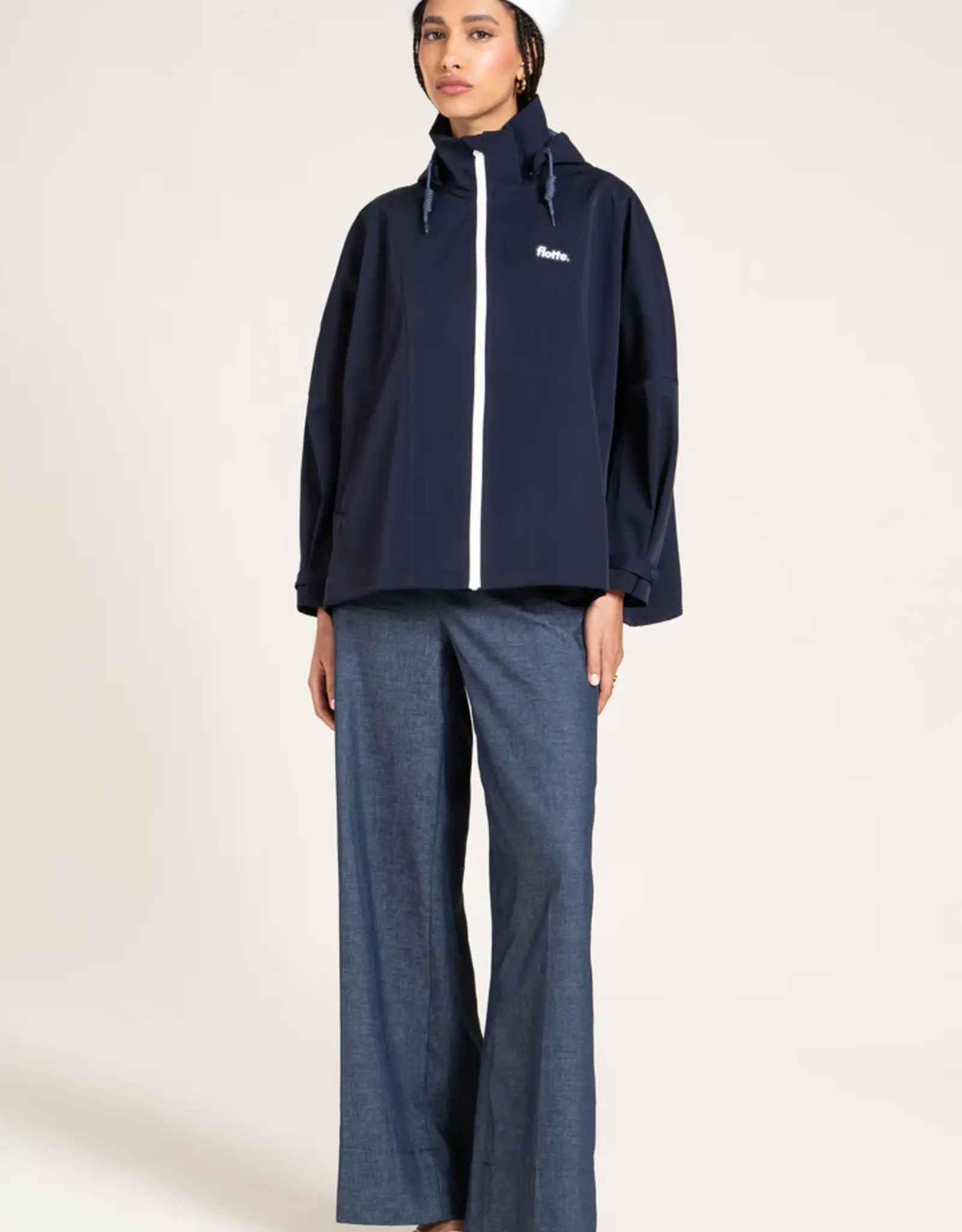 flotte FLOTTE LOURMEL CAPE COAT - INDIGO