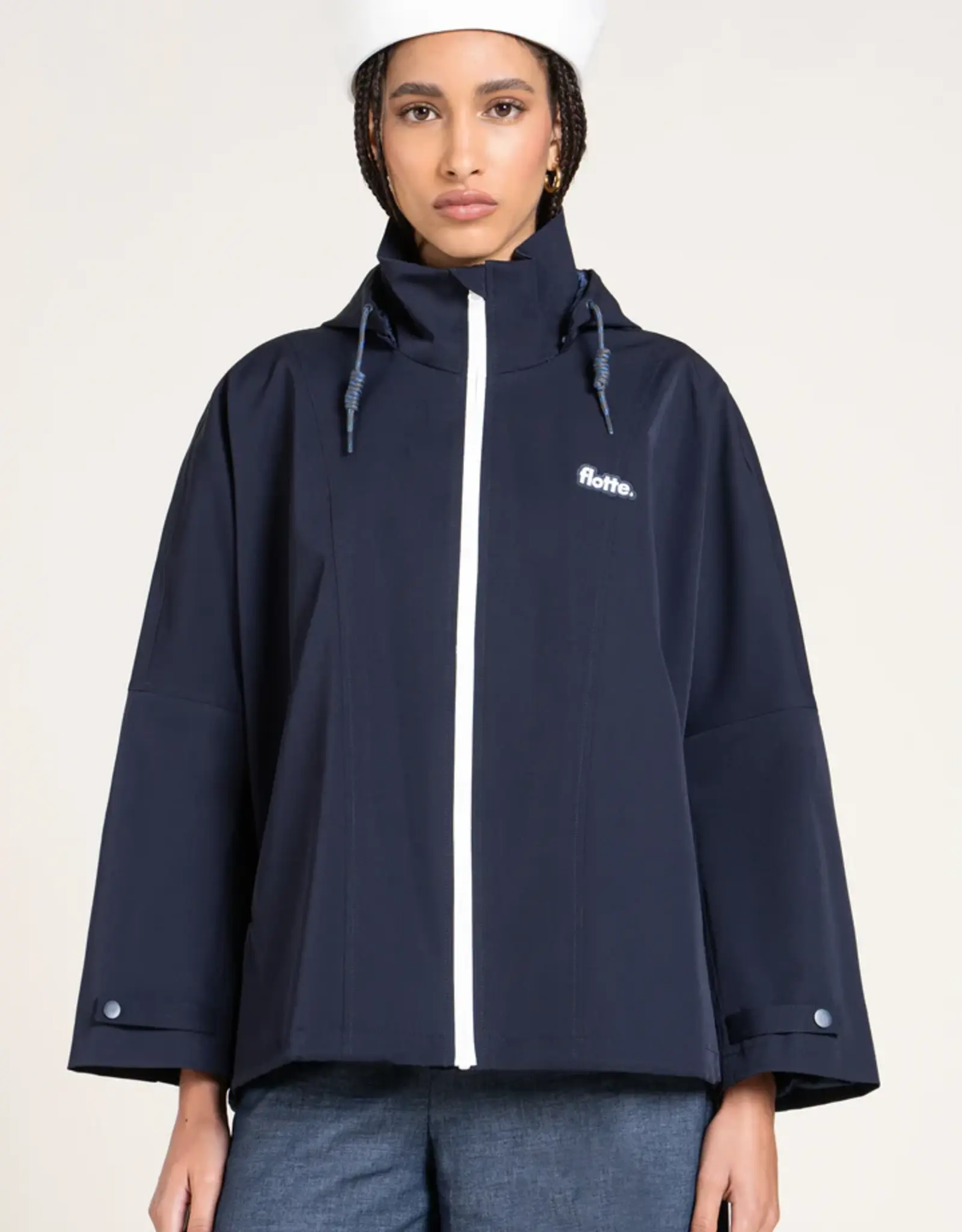 flotte FLOTTE LOURMEL CAPE COAT - INDIGO