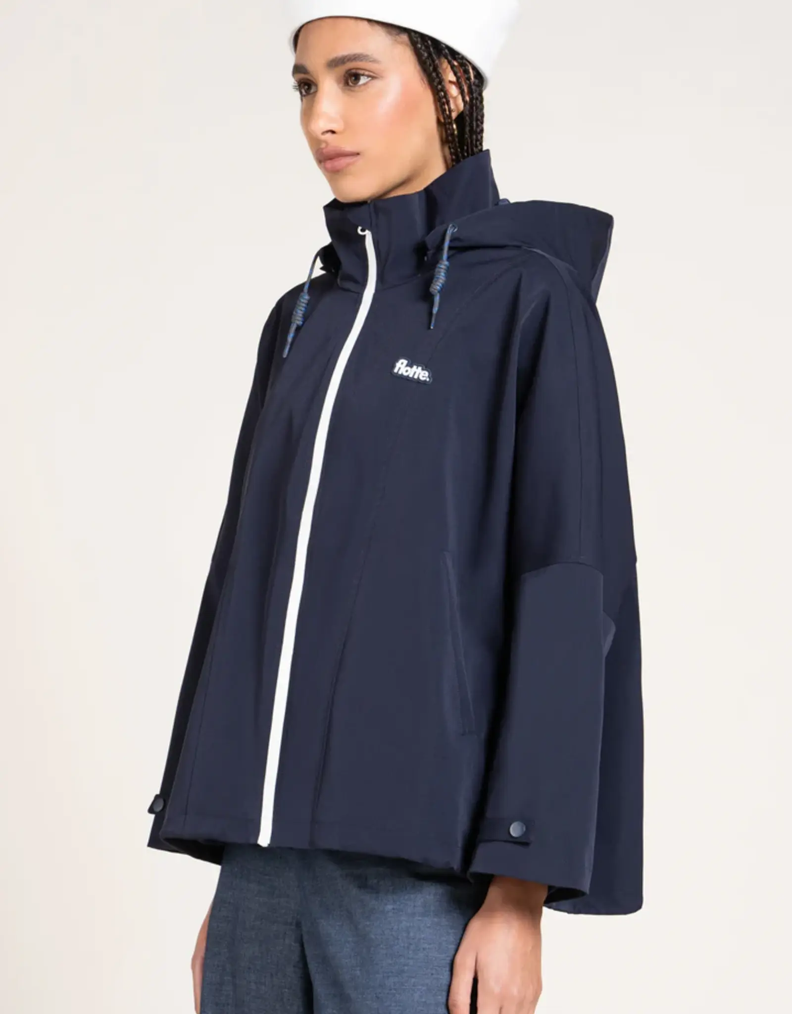 flotte FLOTTE LOURMEL CAPE COAT - INDIGO