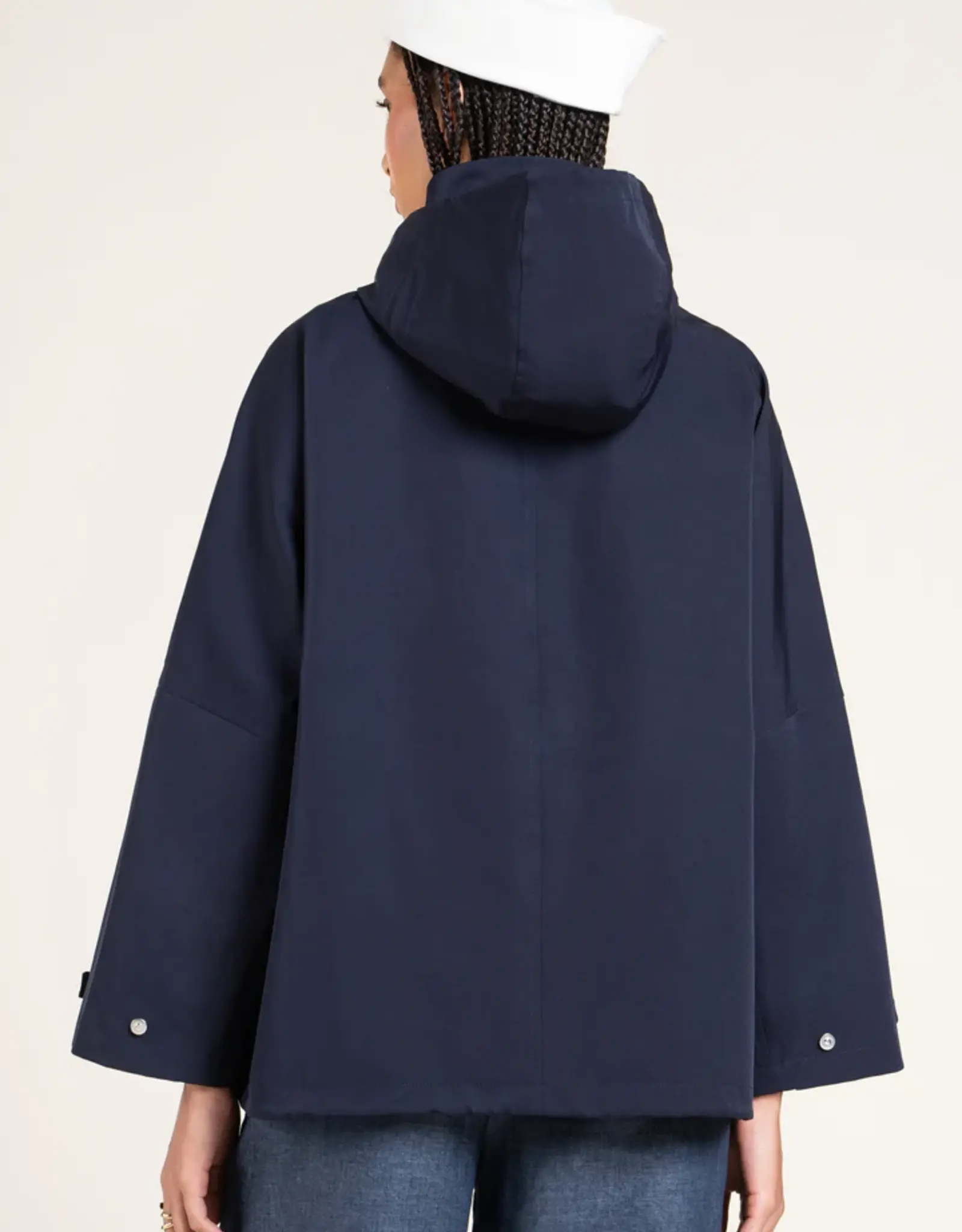 flotte FLOTTE LOURMEL CAPE COAT - INDIGO