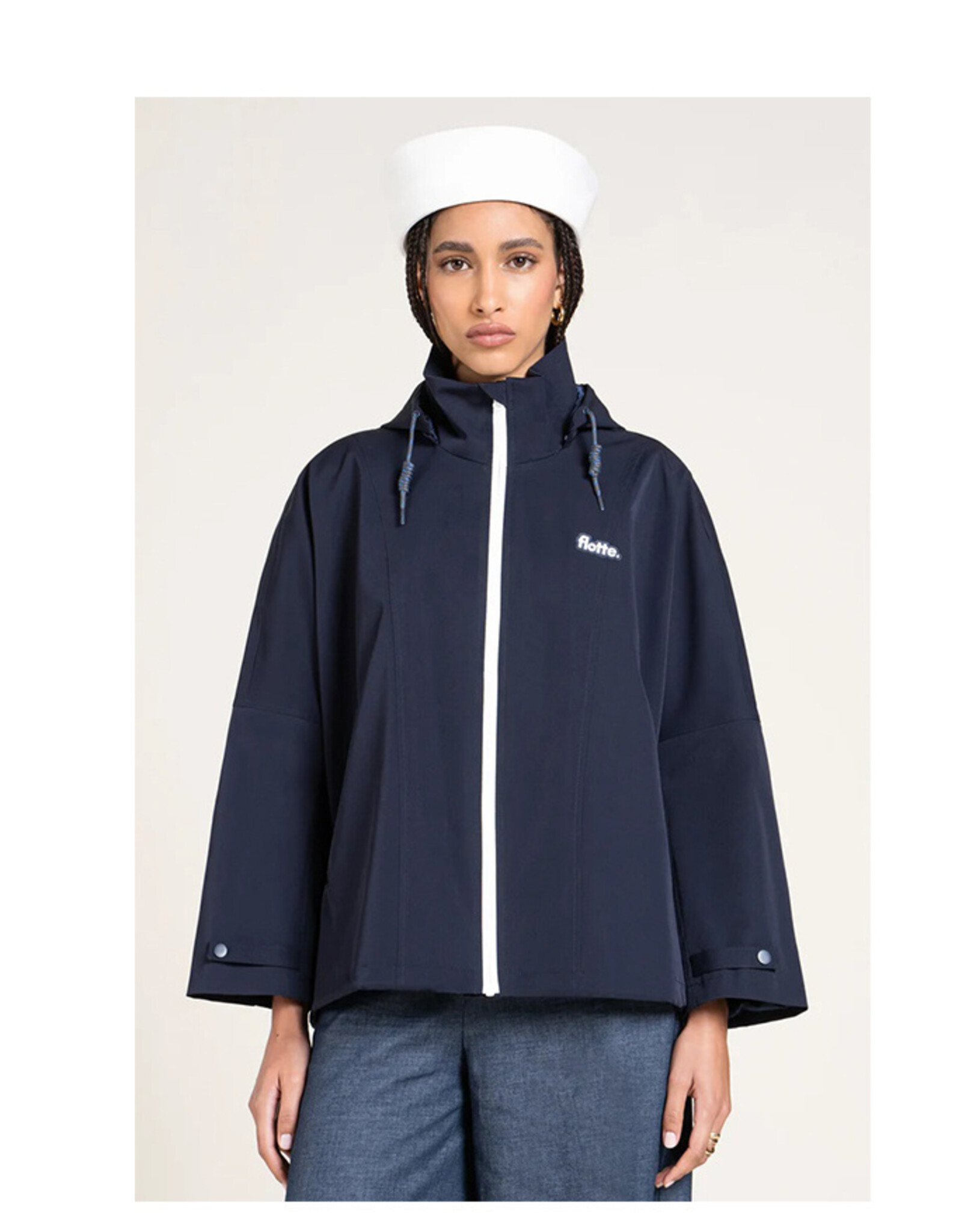 flotte FLOTTE LOURMEL CAPE COAT - INDIGO