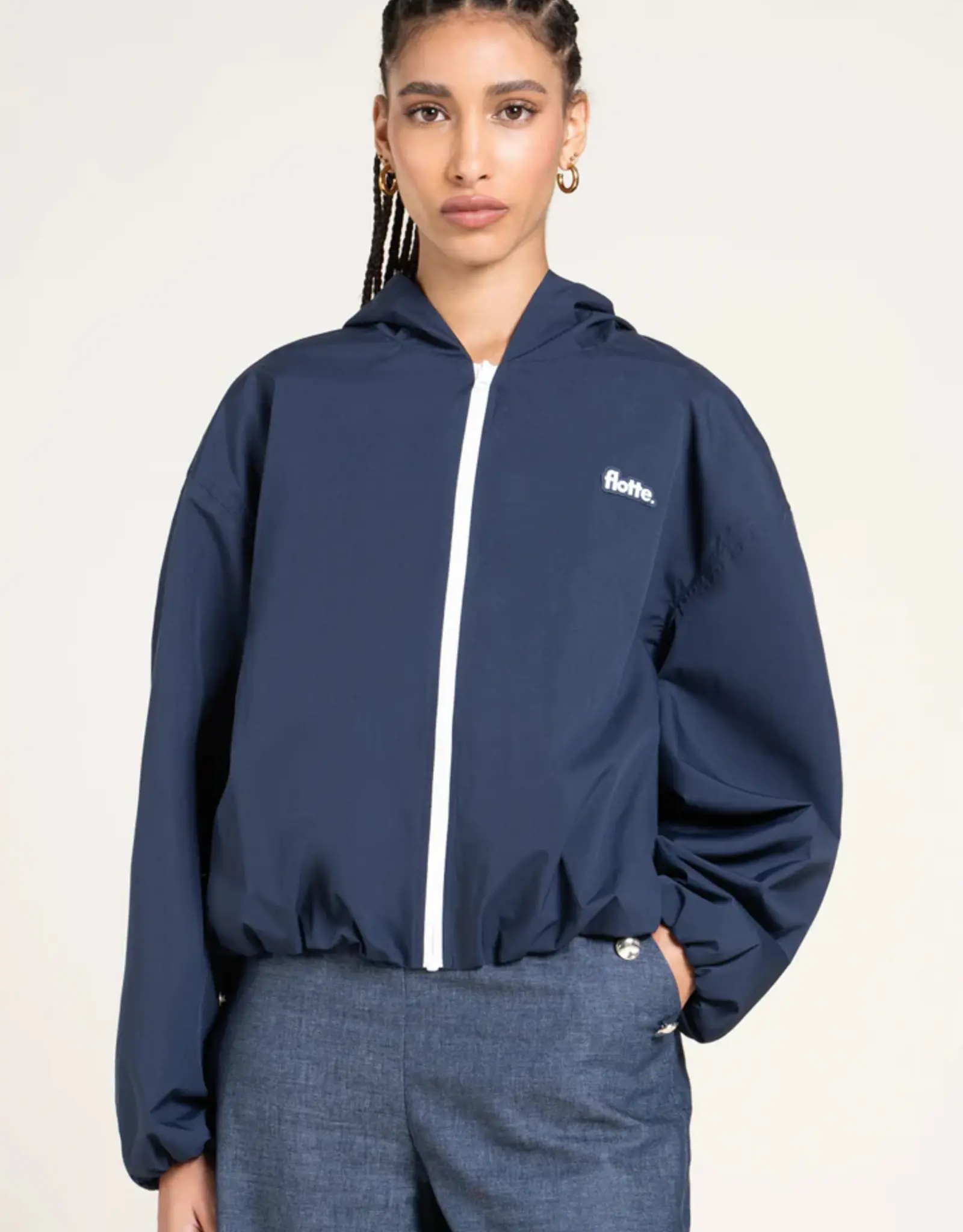flotte FLOTTE DARIUS BOMBER JACKET - INDIGO