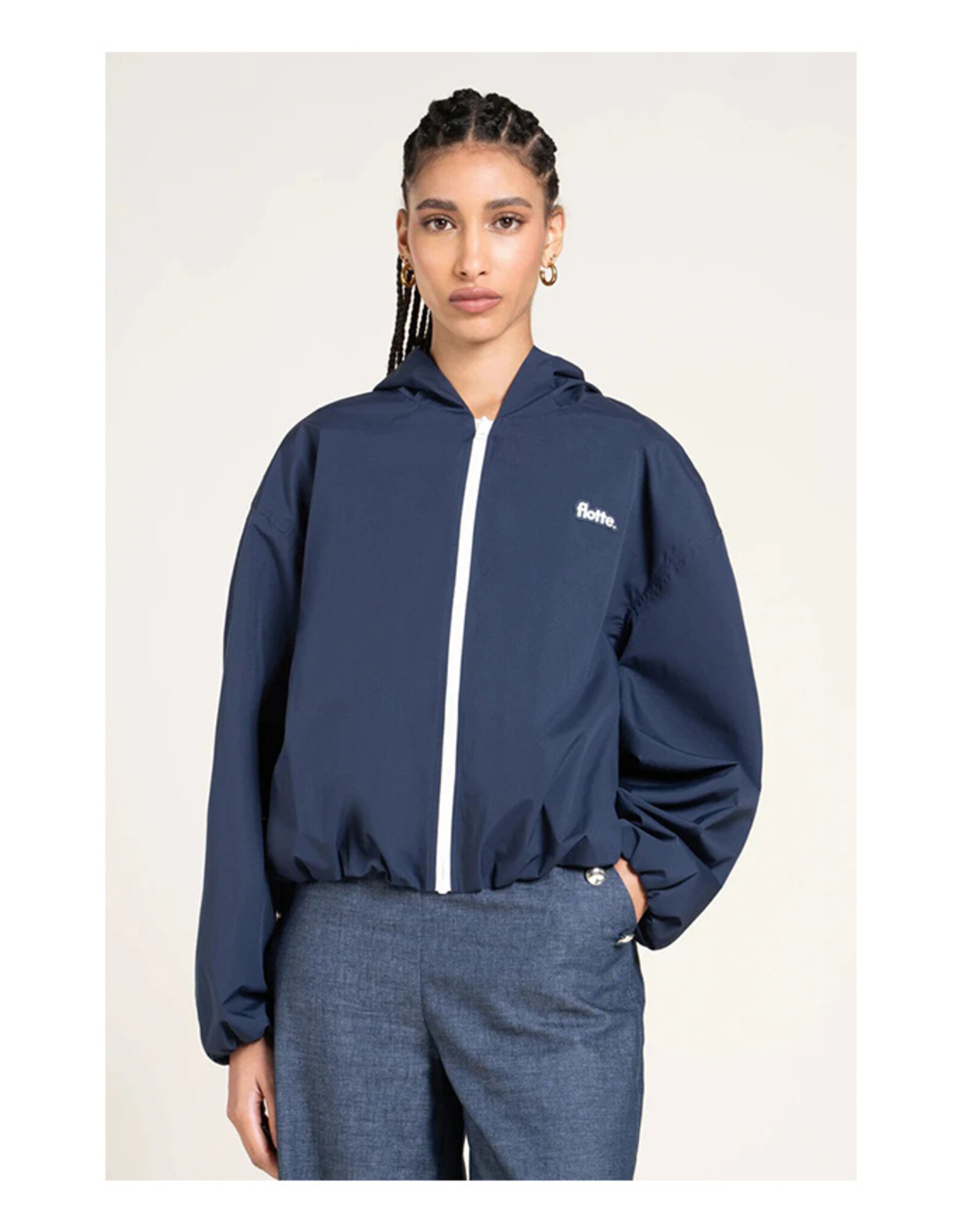 flotte FLOTTE DARIUS BOMBER JACKET - INDIGO
