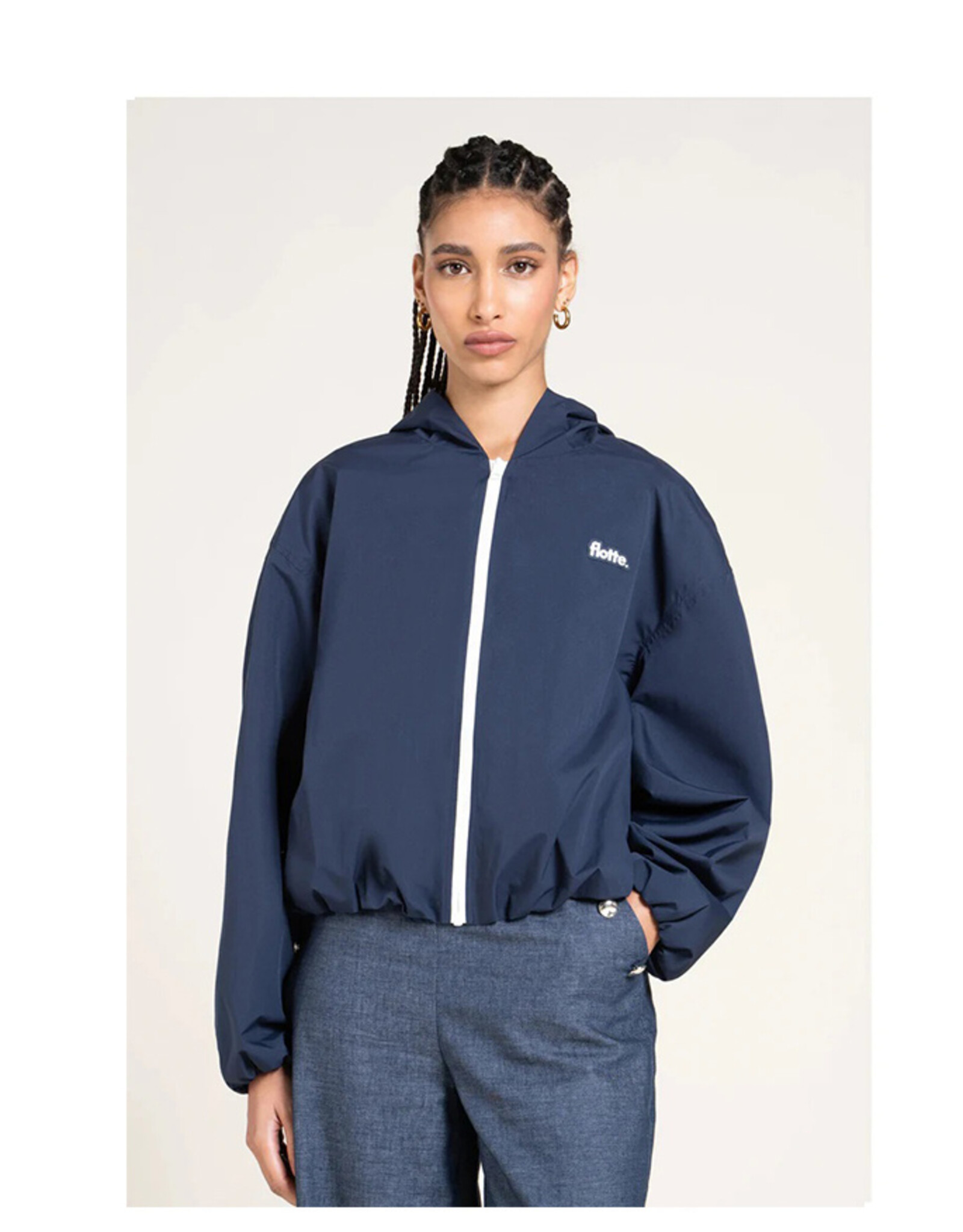 flotte FLOTTE DARIUS BOMBER JACKET - INDIGO