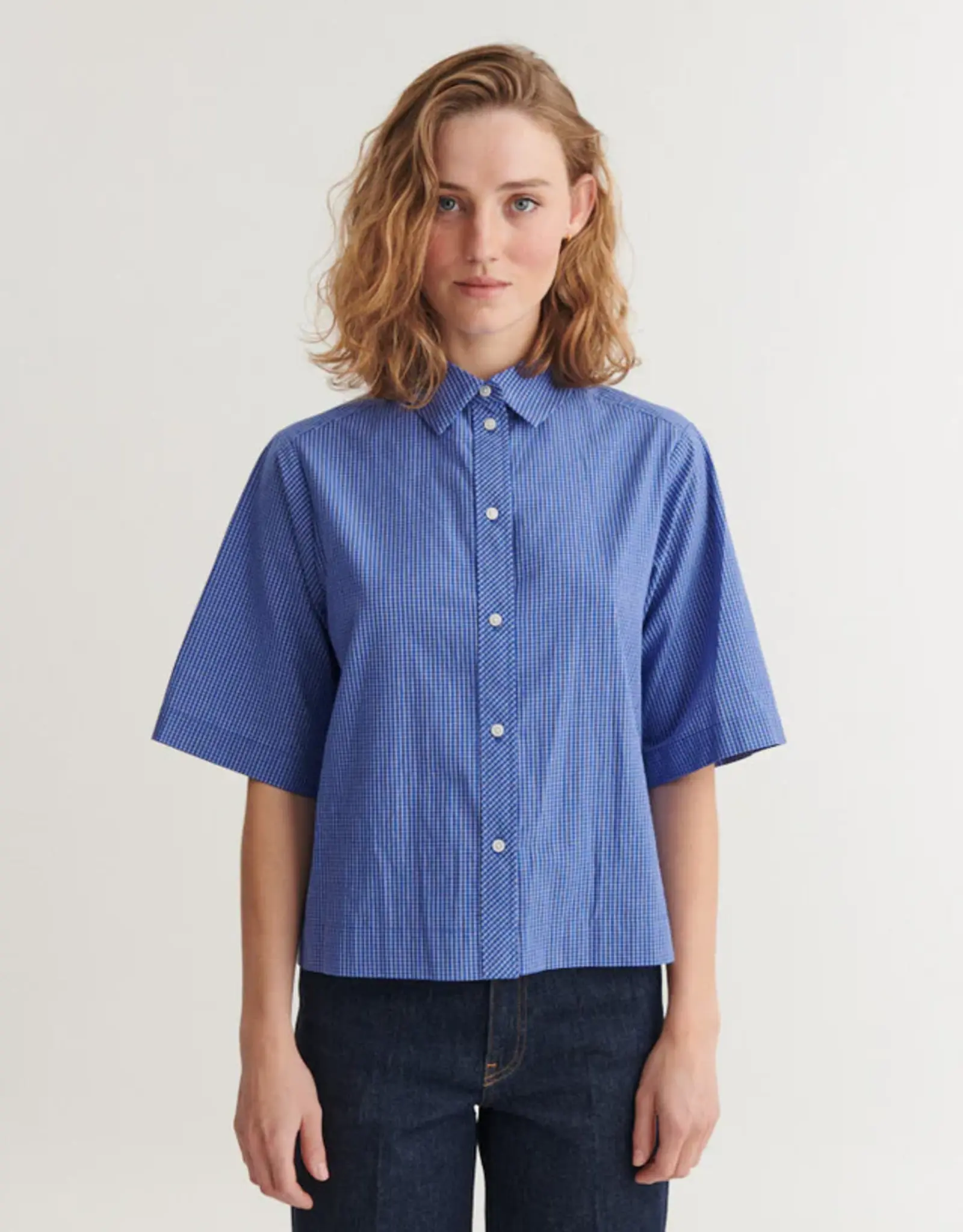BASIC APPAREL CHANE SHIRT - SOLIDATE BLUE