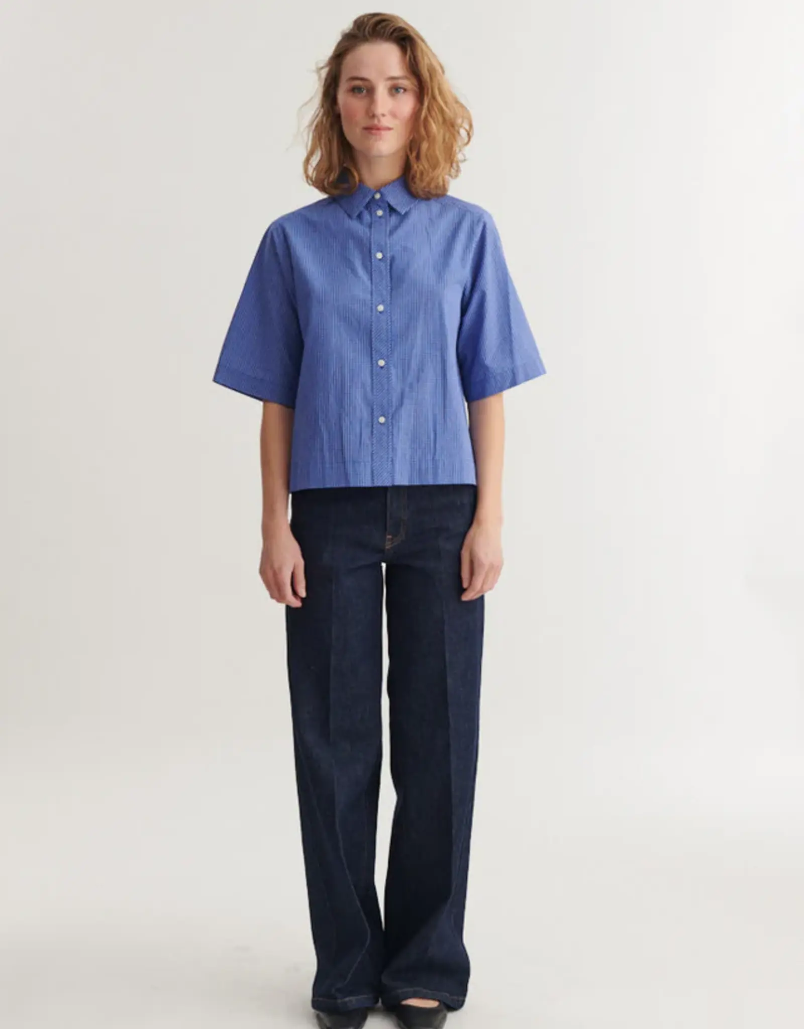 BASIC APPAREL CHANE SHIRT - SOLIDATE BLUE