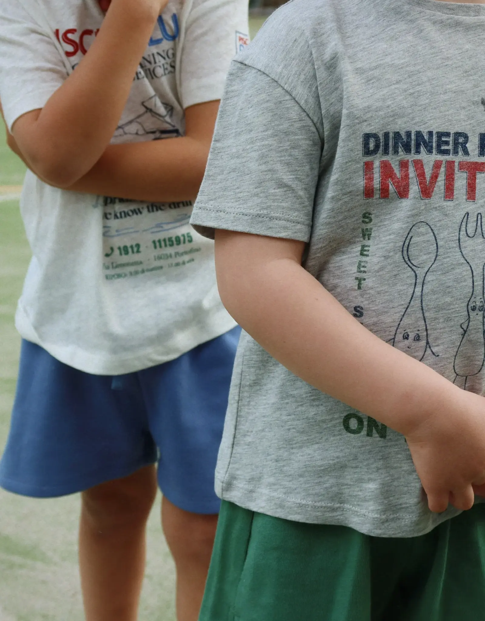 Konges Sløjd KONGES SLØJD BEACH ERA TEE - OFF WHITE/PISCINA