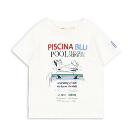 Konges Sløjd KONGES SLØJD BEACH ERA TEE - OFF WHITE/PISCINA