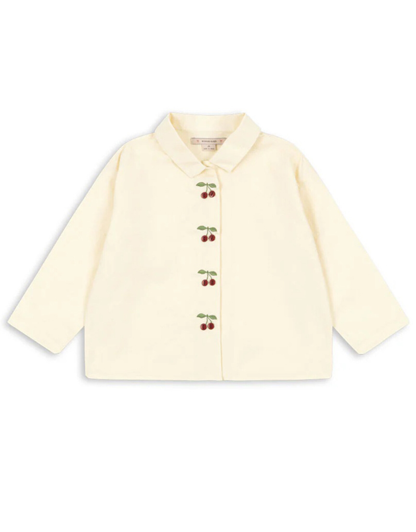 Konges Slojd KONGES SLØJD EVIA CHERRY SHIRT - CLOUD CREAM
