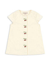 Konges Slojd KONGES SLØJD EVIA CHERRY DRESS - CLOUD CREAM